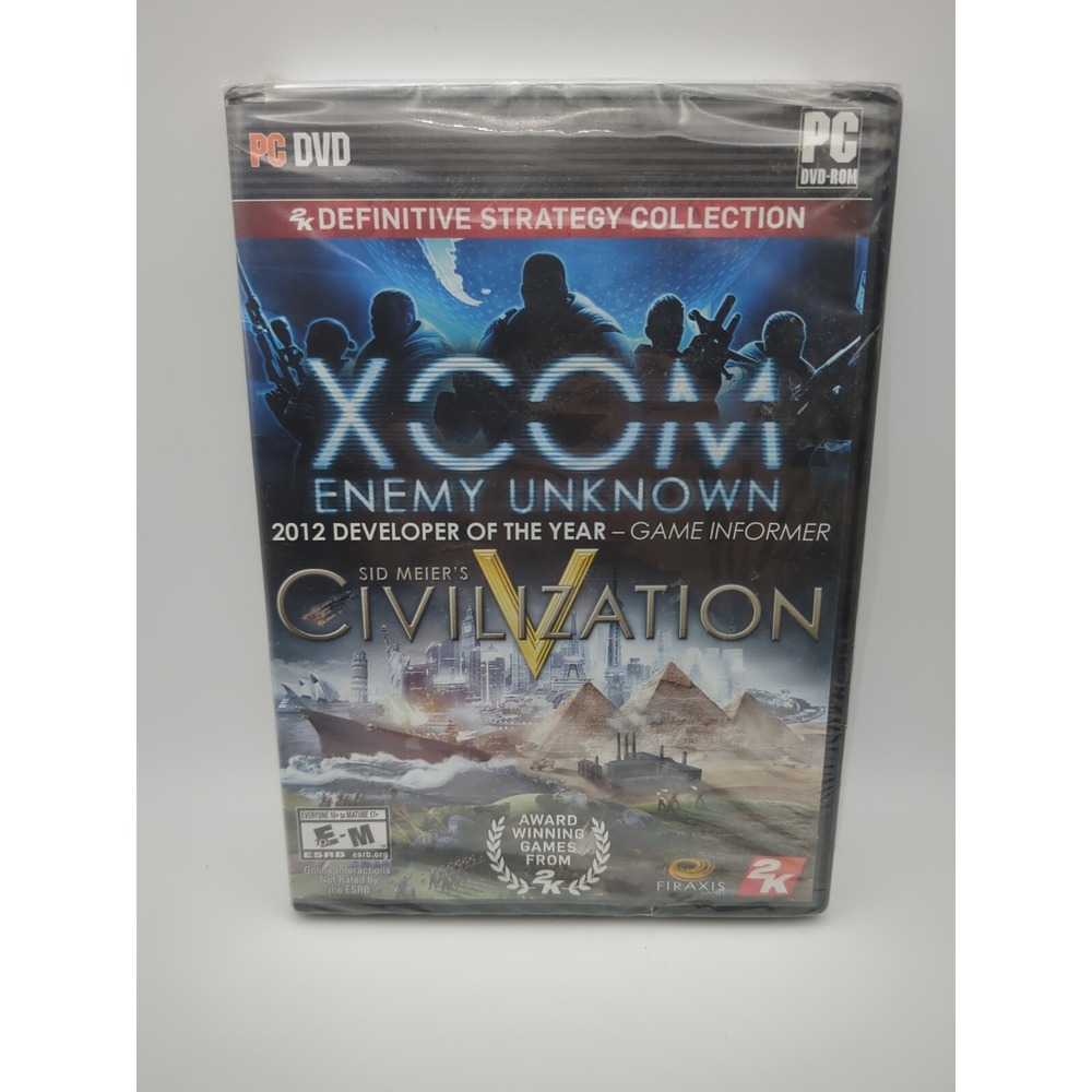 XCOM Enemy‎ Unknown and Sid Meier Civilization V Sealed 2 PC Games